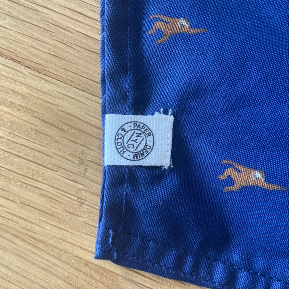 Paper Denim & Cloth Monkey Print Button Down Short Size 4 NWT - Picture 7 of 7